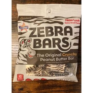 Atkinson's Zebra Bars The Original Crunchy Peanut Butter Bar Candy 3 oz Bag